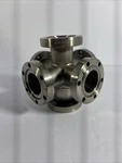 Mdc Mfg. Inc. Conflat 6-WAY Cross Flange High Vacuum Chamber. Fixed Price $275.00.
