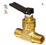 Ham-let H1200 Series Brass Toggle Valve, Inline, 1/4" Npt Male 4736K14 Fast-act. Fixed Price $55.00.