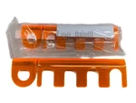 (2) Ibi Scientific 4-PLACE Hanging Pipette Stand W/ Filler On Left Side Orange. Fixed Price $39.99.