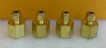 Swagelok B-400-7-8 (lot Of 4) 1/4" Tube O.d. X 1/2" Fnpt, Brass Connectors. New!. Fixed Price $39.99.