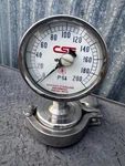 200 Psi Pressure Gauge Cse Chicago Sanitary Equipment Tri Clover Clamp Good. Fixed Price $40.00.