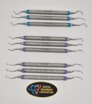 Nine Hu-friedy Dental Curettes With #9 Handles Good Condition Great Value. Fixed Price $99.00.