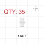 Qty 35 Qosina Female Luer Lock, Natural Pn: 11397. Fixed Price $19.99.