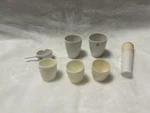 Usa 3 180 2 Cups Pan Porcelain Coorstek Pestle Grinder. Fixed Price $25.00.