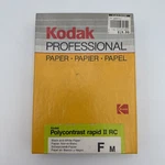 Kodak Polycontrast 5X7 Rapid Ii Rc Paper F Open Box 100 Sheets B&w Nos. Fixed Price $40.00.