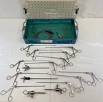 21 Piece Karl Storz Adolescent Pediatric Laparoscopy Instrument Set W/ Asp Case. Fixed Price $1400.00.