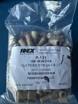 100PK Idex P-131 Super Flangeless Nut 5/16-24 Flat-bottom, For 1/8" Od. Fixed Price $400.00.