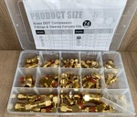 74 Pcs Brass Dot Air Line Fittings Kit Push Lock And Compression. Fixed Price $69.99.