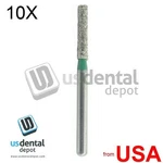 10X Lot Of Fg Diamond 10PK Burs SF-12C -837-014C Long Cylinder Flat 100666. Fixed Price $108.60.