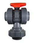 Nibco T45M3-V MA782AD 2" Fnpt 3-WAY 2-PIECE Chemtrol True Union Pvc Ball Valve. Fixed Price $54.00.