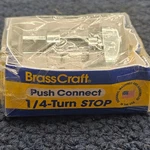 Brasscraft G2PS19X C: 1/4-TURN 1/2" Inlet 3/8" Outlet Shut-off Valve. Fixed Price $19.99.