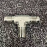 Used Swagelok SS-4-VCR-T: 316 Stainless 1/4 In. Union Tee Face Seal Fitting. Fixed Price $15.99.
