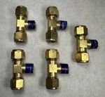 New (qty 5) Swagelok B-810-3TTM Brass Male Branch Tee X 1/2" Od 3/8 Npt. Fixed Price $49.99.