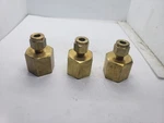 Tylok 4-DFC-8 Brass Female Connector 1/4" Od Tube 1/2" Fnpt, Lot Of 3, Nnb. Fixed Price $19.96.