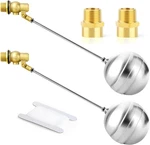 2PCS 304 Stainless Steel Float Ball Valve With 1/2"G Female X 1/2"NPT. Fixed Price $32.05.