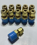 Lot Of 11 Parker 4-6 Fbz-b Brass Connector Fittings 1/4 Tube X 3/8 Male. Fixed Price $41.99.