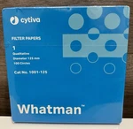 Cytiva Whatman Filter Papers Qualitative Dia 125MM Circles Cat# 1001-125. Fixed Price $34.99.