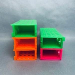 Cole Parmer Interlock Tube Rack 4 Way Polypropylene Assorted Colors. Fixed Price $30.00.