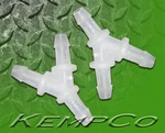 (2) 3/16" Hose-barb Kynar "y" (wye) Connector Fittings Ozone Air Line Small. Fixed Price $17.62.