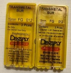 Dentsply Maillefer Transmetal Carbide Burs 19MM Fg 012 Crown & Bridge Drill 3/PK. Fixed Price $13.99.