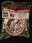 Watts 60" Stainless Steel Braided Washing Machine Hose 3/4". Fixed Price $8.00.