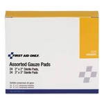 First Aid Only Gauze Pads, Sterile, Assorted, 2; 3, 48/BOX. Fixed Price $17.07.