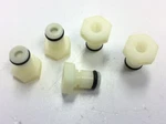 Lot Of 5 Cpc Colder 1/8" Flow Non-valved Inline Tube Coupling 10-32 Thread. Fixed Price $25.00.