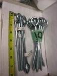 14 Zinc Plated Lag Screw Eyes 3/8" X Long Hardware House 568807. Fixed Price $37.99.