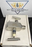 Anderson Greenwood Block Bleed Gauge Valve M25VIS-46-SP- 1/2"FNPT X 3/4"MNPT. Fixed Price $250.00.