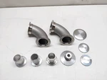 9 Pcs Lot High Vacuum NW40, NW25 Flange Fittings. Fixed Price $99.99.