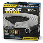 Bionic Steel Metal Garden Hose - Heavy Duty 304 Stainless Lifetime. Fixed Price $69.99.