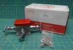 Hex Valve HM54-43 Series Double Flanged Three Manifold, Stainless Steel. Fixed Price $193.00.