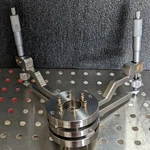Thermionics Ultra High Resolution Tilt Stage 2 3/4" Conflat Flange Uhv Vacuum. Fixed Price $1200.00.
