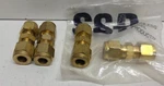 Lot Of 4 New No Box! Swagelok/ssp 5/16" Tube Od Brass Unions B-500-6. Fixed Price $34.95.