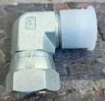 Parker Triple-lok Swivel 90 Elbow 12C6X-S, 1-1/2", Steel, 37 Jic Flare Fitting. Fixed Price $20.00.