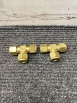 Nos Lot Of Cajon Swagelok 1/2 Brass 3 Way Tee. Fixed Price $20.00.