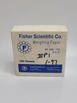 Fisherbrand 3" X Low Nitrogen Weighing Paper 300 Sheets Cat # 09-898-12A. Fixed Price $14.40.
