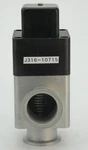 10715 Varian NW-40-A/O Pneumatic Angle Vacuum Valve Block L6282-303. Fixed Price $134.55.