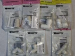 Qty 7 Various Watts Quick Push Connect Fittings Adapters Elbows Tee Nips. Fixed Price $29.00.