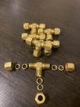 Swagelok Crawford B-500-3 Brass Tee Fitting 5/16 Tube. Fixed Price $12.00.