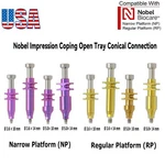 Us Dental Nobel Conical Connection Impression Coping Open Tray Np/rp 3.6/5.0MM. Fixed Price $139.99.