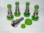 (5) Cajon Swagelok: S/s, 1/2" X 3/8" Gland, Rounded Shoulder # 316L-8-VCR-3A6. Fixed Price $34.30.