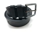 M&s Marks Spencer Belt Black Mens Sz 38-40 Faux Leather 1 3/8". Fixed Price $5.20.