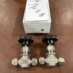 Box Of 2 Swagelok SS-1RS6, SS1RS6, Bonnet Needle Valve 3/8" 5000 Psig. Fixed Price $199.99.