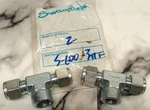 2X Swagelok Stainless Steel Branch Tee, 3/8" Od Tube 1/4" Fnpt, SS-600-3TTF. Fixed Price $58.18.