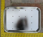 Polar Ware 13F Stainless Surgical Perforated Instrument Tray Size 13.5"X10". Fixed Price $35.00.