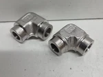 Lot Of 2 New No Box! Parker 3/8" Tube Od 316 Socket Weld Elbows Ew-ss. Fixed Price $39.95.
