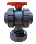 Nibco Chemtrol Multiport Ball Valve Pvc T45M3 2IN Threaded Union Chemical Flow. Fixed Price $89.95.
