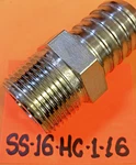 Swagelok Model SS-16-HC-1-16 Sst 1" Male Npt X Hose, New Free Shipping. Fixed Price $22.40.