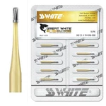 Ss White 18210 Great Gold Fg #GW330 Pear Shaped Carbide Burs 10/PK. Fixed Price $53.95.
